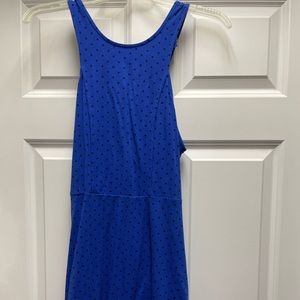 American Eagle Blue and Black polka dot dress. Size Small. Never worn